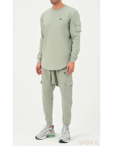 Ensemble Sniper Vert Amande - Qaba'Il
