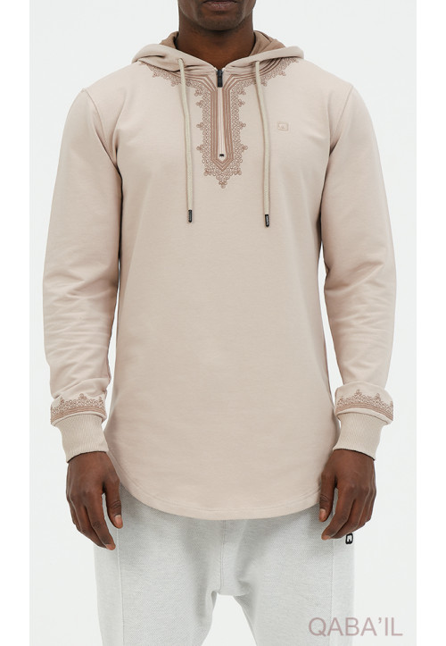 Sweat Etniz Beige - Qaba'Il