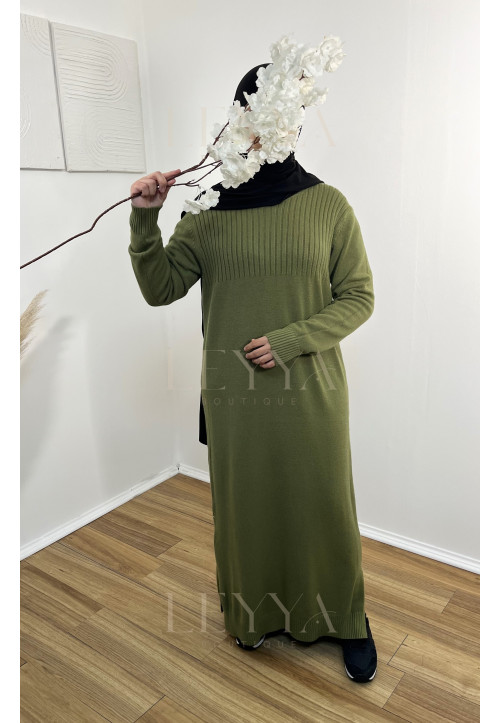 Abaya Sana - vert pistache
