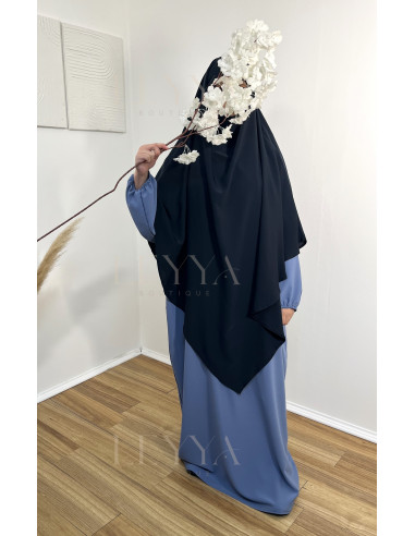 Khimar long - bleu nuit