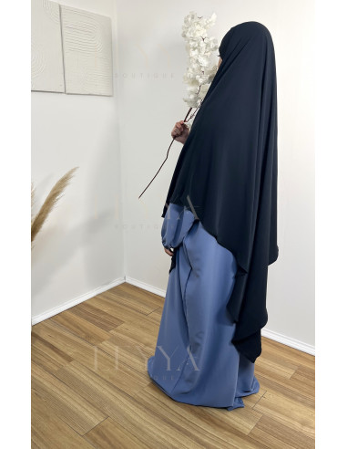 Khimar long - bleu nuit
