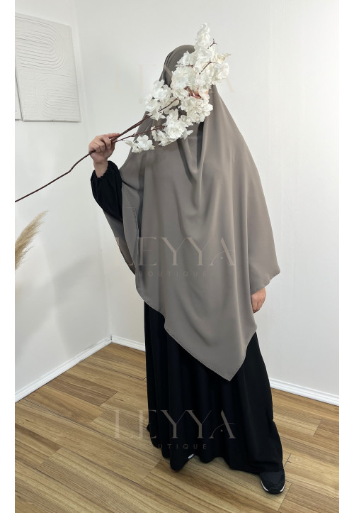 Khimar long - taupe 2