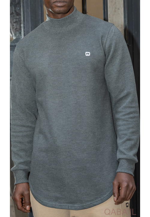 Pull Col Montant Vert Foncé... 2