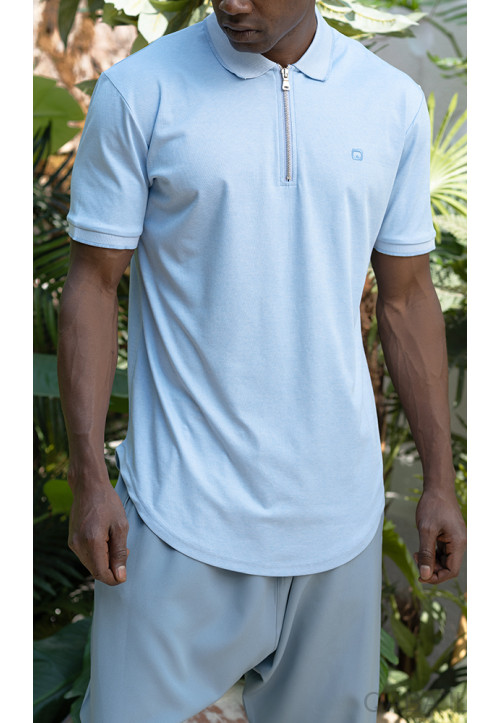 Polo Bleu Clair - Qaba'Il