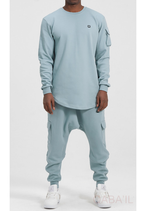 Ensemble Sniper Bleu Clair...