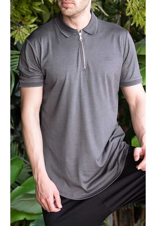 Polo Gris Anthracite - Qaba'Il