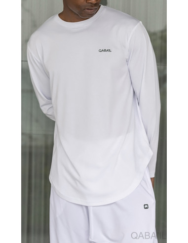 T-Shirt Manches Longues Blanc - Qaba'Il