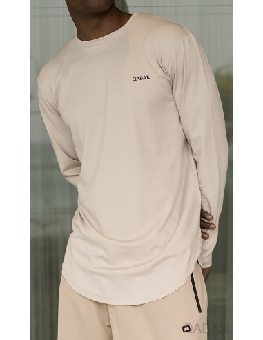 T-Shirt Manches Longues Beige - Qaba'Il