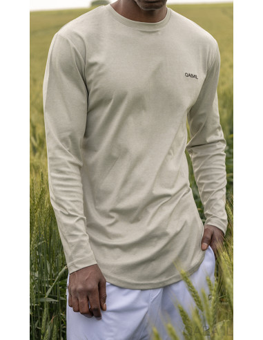 T-Shirt Manches Longues Vert Clair -...