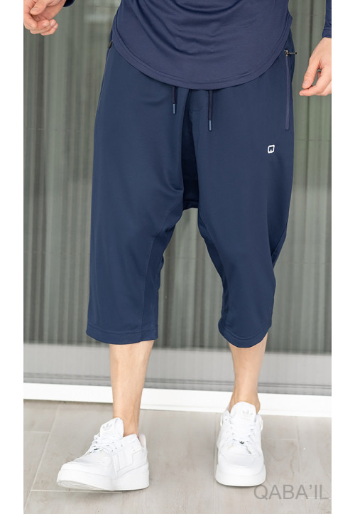 Pantacourt léger Bleu...