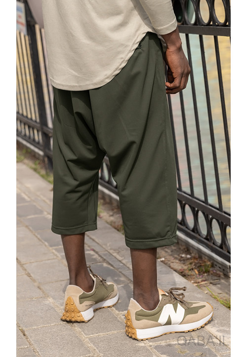 Pantacourt léger Kaki -... 2