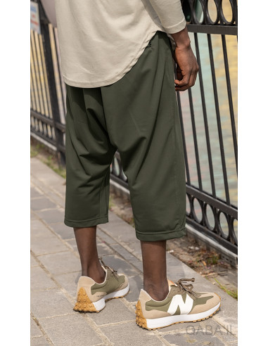 Pantacourt léger Kaki - Qaba'Il