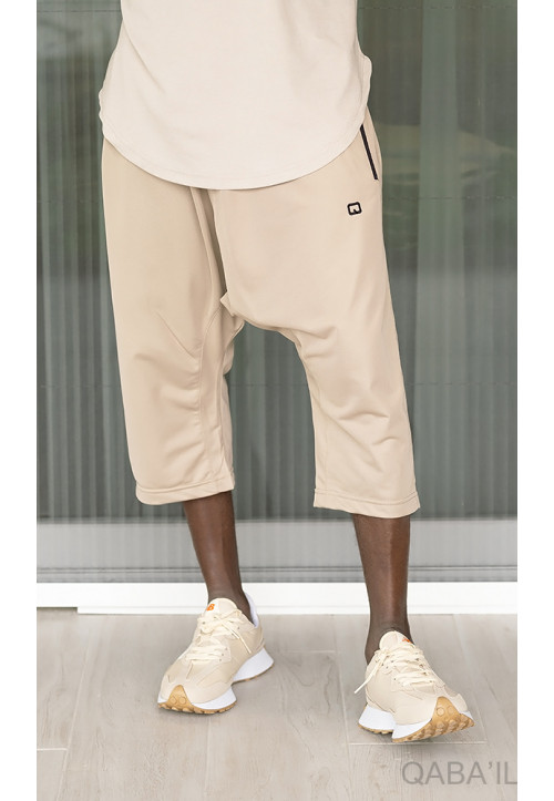 Pantacourt léger Beige -...