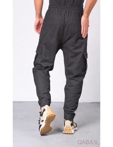 Cargo Flex Noir - Qaba'Il