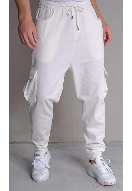 Cargo Flex Blanc - Qaba'Il